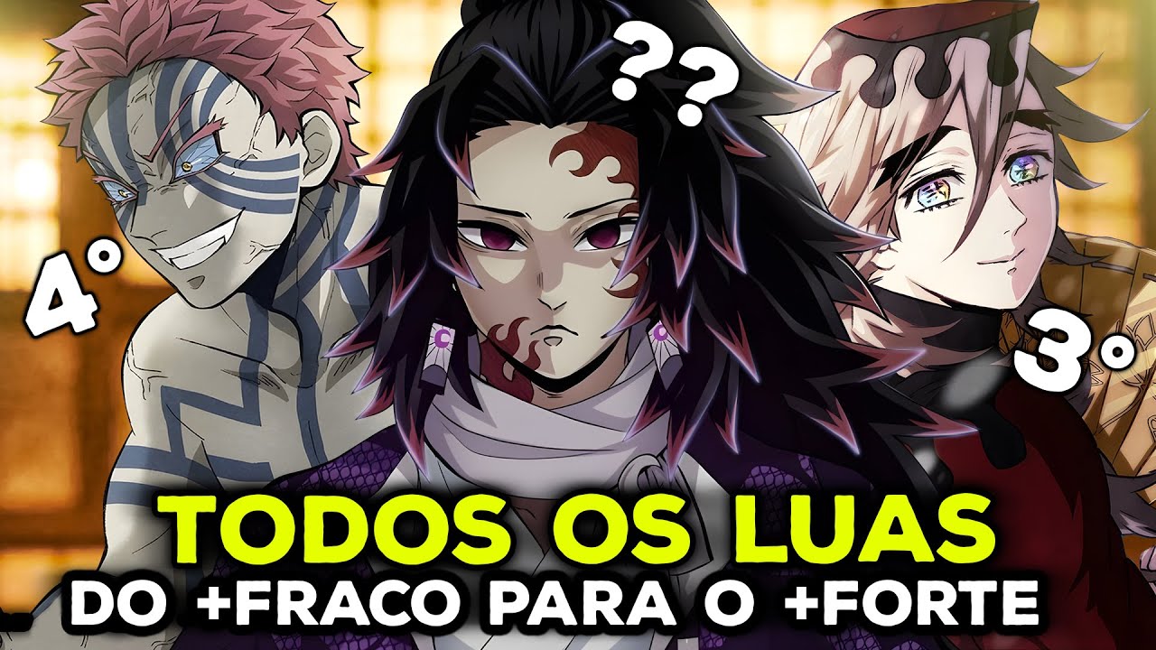 TODAS AS SEIS LUAS INFERIORES DE DEMON SLAYER